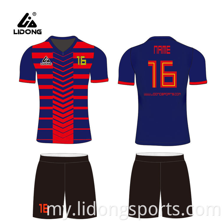 စူပါစက်တင်ဘာလ Custom Patternal Patternal Soccer Soccer Soccerys Soccer Soccer Uniform လက်ကားလက်ကိုင်လက်ကားရှပ်အင်္ကျီကို 0 တ်ဆင်သည်